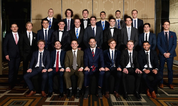 TOTY_webhero.jpg Aaron Heppell, Nick Hind and Danny Younan (bottom right) were named in the VFL Team of the Year on Monday.